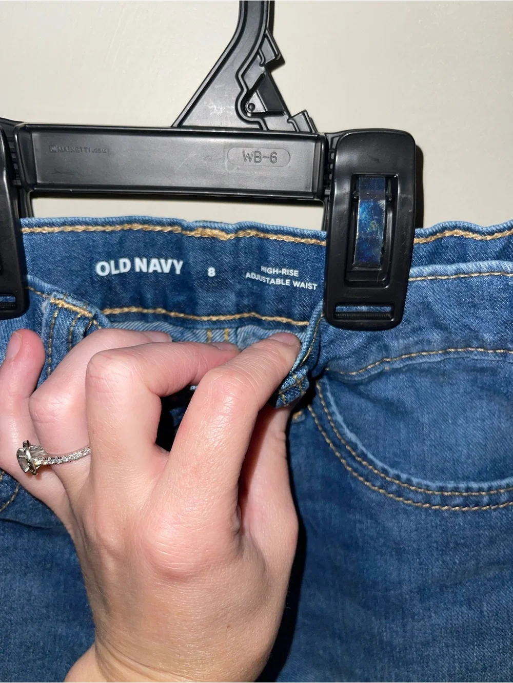 Girls Old Navy Dark Blue Frayed Hem Denim Shorts
